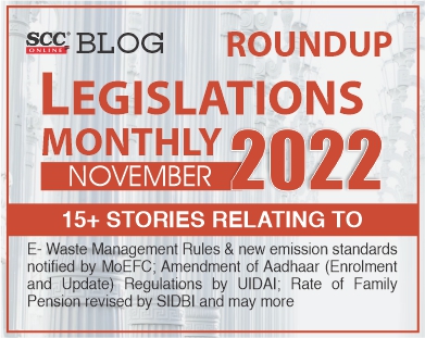 Legislation Monthly Roundup