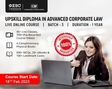 EBC Learning — CII, Upskill Diploma in Advanced Corporate Law Programme